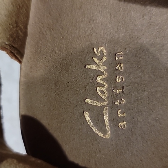 Clarks Ainsley Orchid 8.5M suede platform wedge adjustable ankle strap - Picture 7 of 15